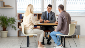 Parent reviewing legal documents due to divorce decree violations in Illinois