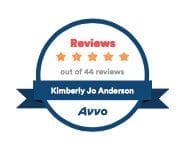 Kimberly Anderson AVVO Review badge