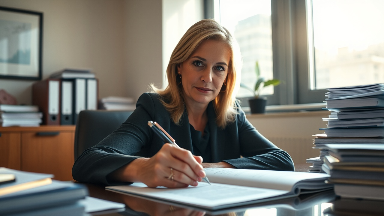 Divorce deposition preparation guide - Man preparing legal documents