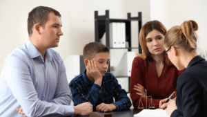 high income child support calculation Illinois attorney reviewing compensation records